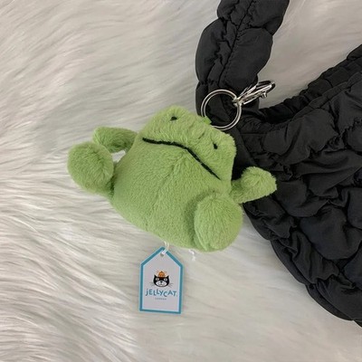 FLASH SALE Jellycat Ricky Rain Frog Bag Charm Plush Keychain Clip NWT  Gift