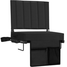 Stadium Seat for Bleachers with Back Support, Portable Bleacher Seat with Wid...