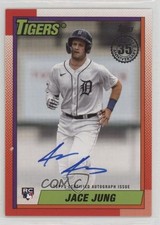 2025 Topps Series 1 1990 Topps Baseball Jace Jung #90A-JJU Auto 0r4