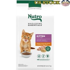 Kitten Dry Cat Food Chicken Brown Rice Recipe Healthy Growth DHA Calcium 5lbs US 6.25 per pound