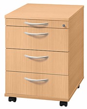 Rollcontainer Schreibtischcontainer Schubladen abschließbar Container montiert