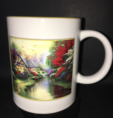Thomas Kinkade Mug A Quiet Evening  Painter of Light 2003 12 oz.