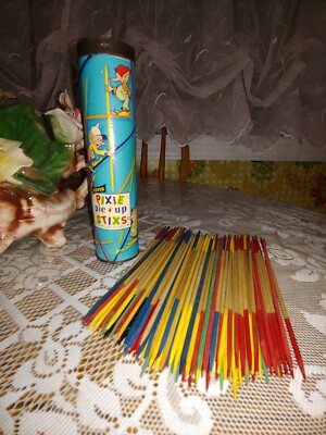 Vintage Game Pixie Pic-Up Stixs with Wood Sticks, Steven Mfg. Co.