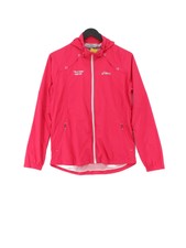 Asics Women's Coat M Pink 100% Polyester Windbreaker