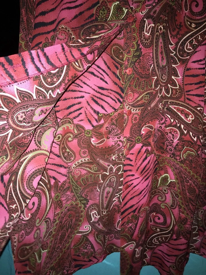 Studio C ITALIA TRANSPARENTE Cachemira con UNICORNIO Leggings Blazer Chaqueta Mujer Talla 26 28 3x Foto 3 de 4