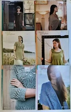 NORAH GAUGHAN Collection BOOKLET LOT (6) ~ #1,2,4,6,8,16 ~ UNIQUE KNITTING!