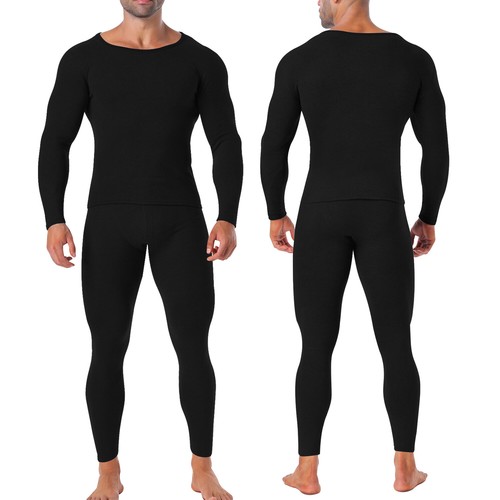 Long Johns & Bottom 2PC Shirt Thermal Underwear Mens Top Winter Shirt Top XL-4XL - 第 17/25 張圖片