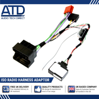 ISO Adapter Harness For VW Caddy 3rd Gen Facelift 1.0 With CANbus Speed Pulse