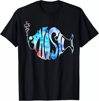 2025/Colorful Phish-Jam, Tie-Dye Tee For Fisherman, Fish Graphic T-Shirt