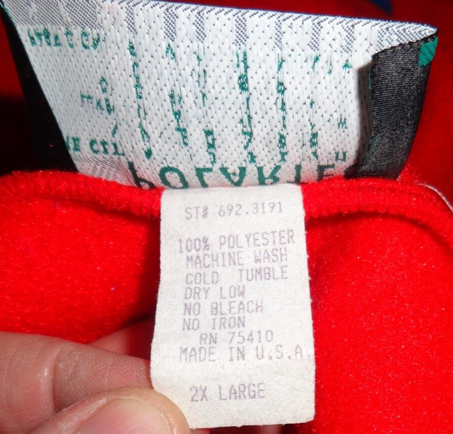 Giacca pile pullover vintage FILA serie 200 Polartec taglia XXL made in USA