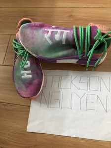 adidas human race coral