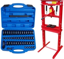 Werkstattpresse 20T Hydraulikpresse + Druckstücksatz 52-tlg. – Rahmenpresse