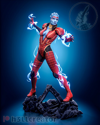 Samara 3D Printed Figure, Mass Effect Justicar, Unpainted