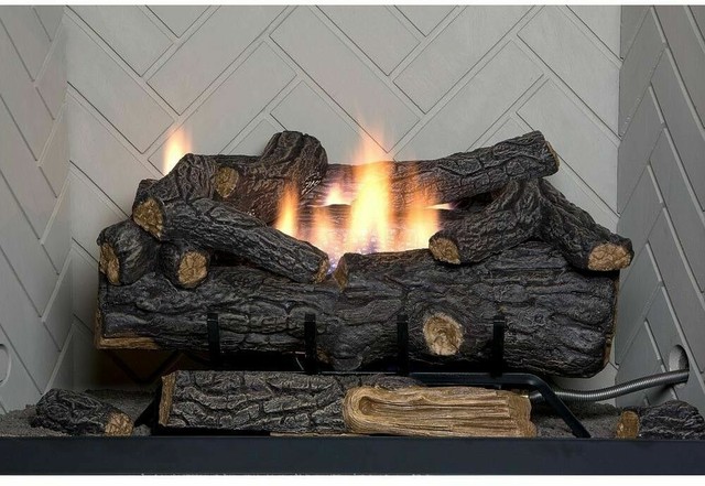 Monessen Stony Creek Vent Gas Log Set 24 Command Control Burner W