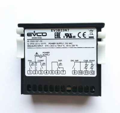 EVCO digital display temperature controller EVK401N7