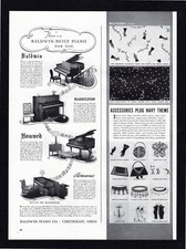 1940 Baldwin Built Piano Hamilton Howard Acrosonic Grand Upright Life Print Ad 