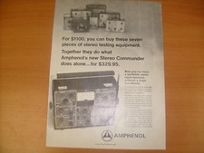 1967 Amphenol Stereo Commander Model 880 Hi-Fi Repair Service Vtg Print Ad / j6