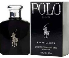 Polo Black 2.5 Oz Eau De Toilette Spray for Men By Ralph Lauren New In Box