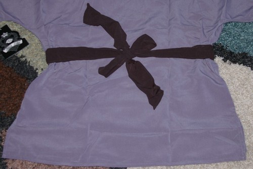 Dickies Black Label Soft Mock Wrap Scrub Top W/ Ribbon Tie & Pockets Size M - Picture 24 of 39