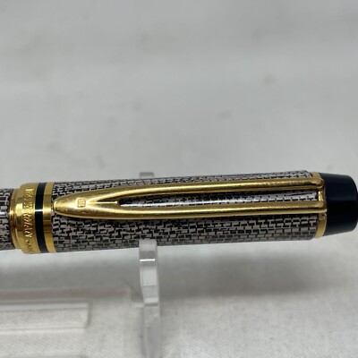Parker Waterman Fountain Pen, Black Crocodile 18k Gold NIB 750