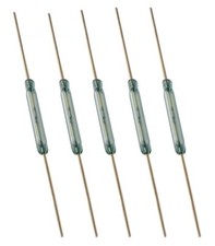 5pcs Hamlin SPST - N.O. 200VDC, 0.5 A Magnetic Reed Switch (2.2mm x 17mm) 57mm
