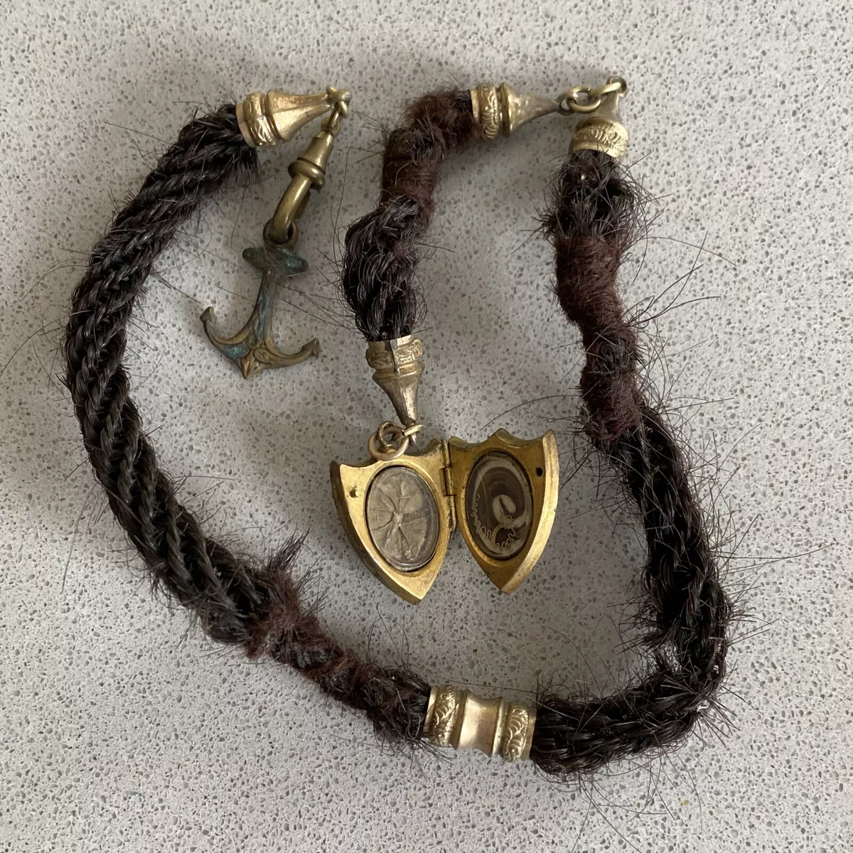 Victorian hair deals necklace