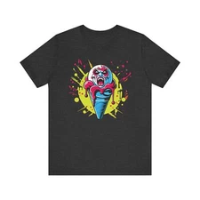 Vampire i scream ice cream colorful splash design for halloween gift or party