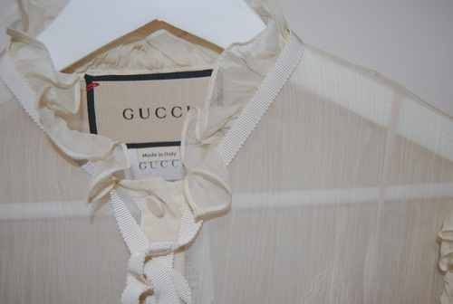 GUCCI Damen Seidebluse Tunika Gr. 38 - Bild 4 von 7