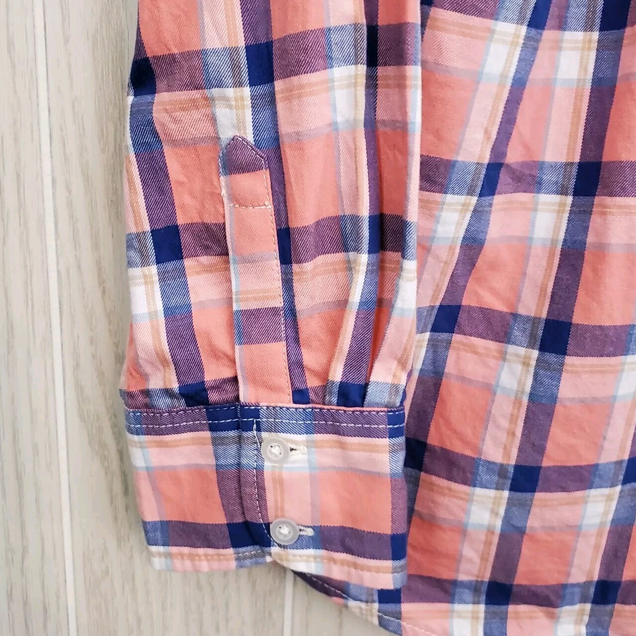 TALBOTS Long Sleeve Collared Button Up Plaid Shir… - image 2