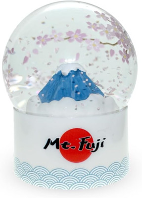 Schneekugel Japan Souvenir Mt.Fuji Sakura Frühlingsglas 60x60x85mm Neu
