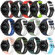 Dual-Color Silicone Band Strap for Samsung Galaxy Watch 4 5 6 7 43/44/45/46/47mm