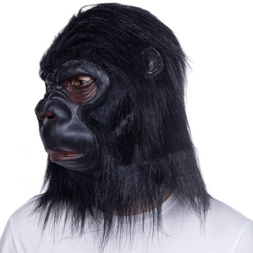 Gorilla Halloween Mask for adult costume party Realistic Ape Monkey Mask - Picture 5 of 5