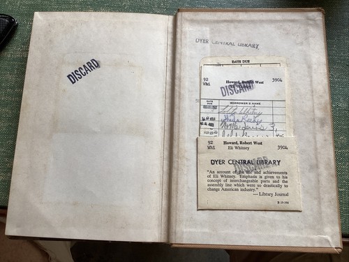 ELI WHITNEY by Robert West Howard ~ 1966 HC/DJ ~ 1st Edition 1st Printing - Picture 10 of 10