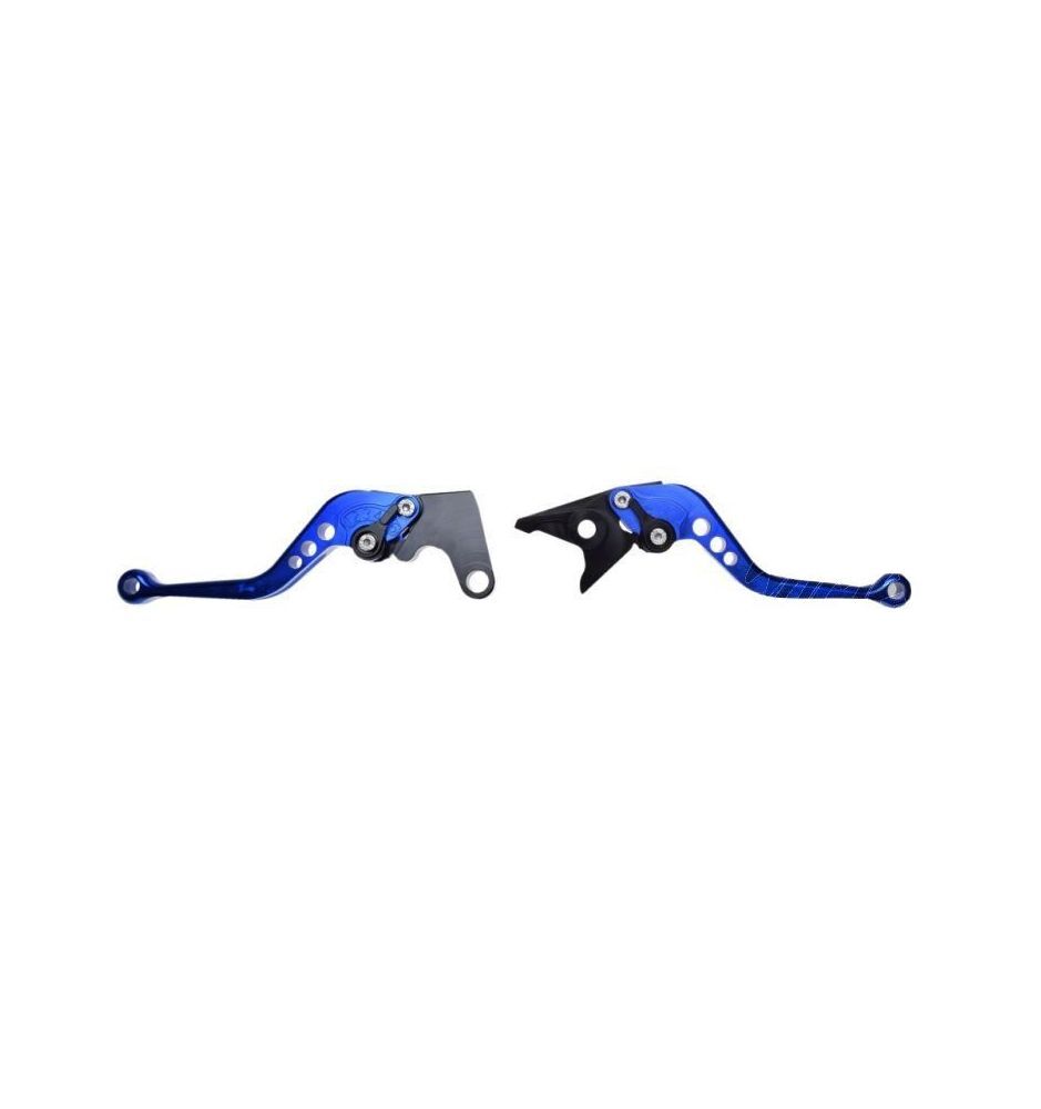 Levier de frein et d'embrayage Yamaha YZF R6 bleu en aluminium CNC pour moto sportive