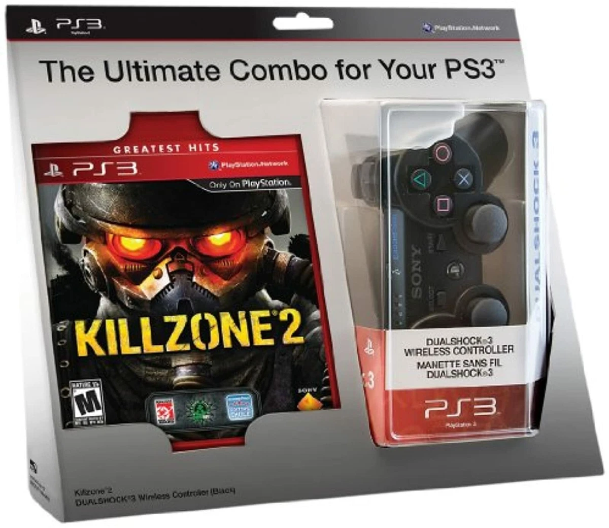 Killzone 2 And Black DualShock 3 Wireless Controller Bundle PlayStation 3 5Z
