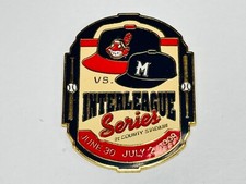 Cleveland Indians Milwaukee Brewers Interleague Series Pin 6/30/98 7/1/98 7/2/98