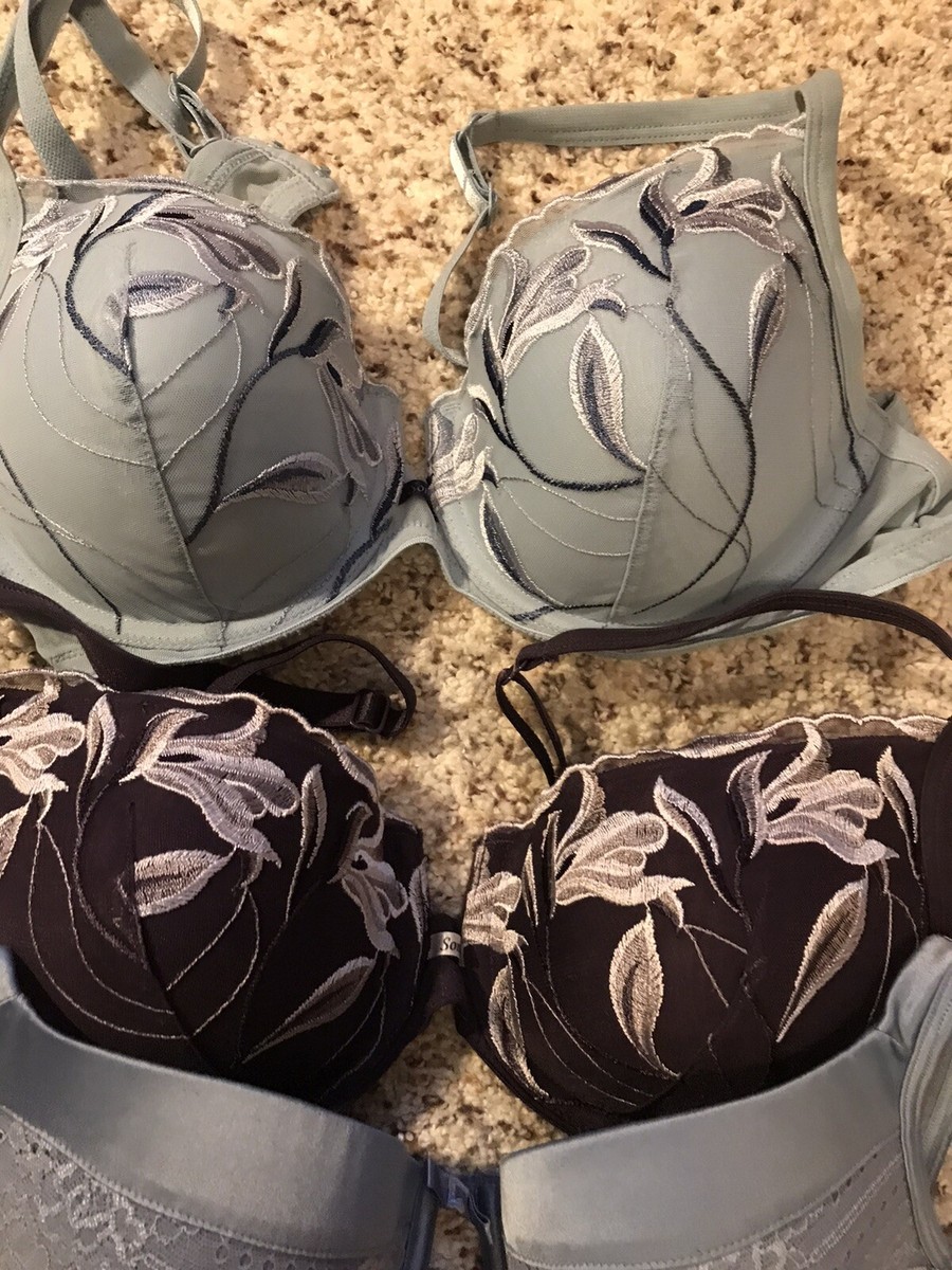 Lot of 4 NewWOT SOMA INTIMATES 36B Underwire Blue Purple Lined