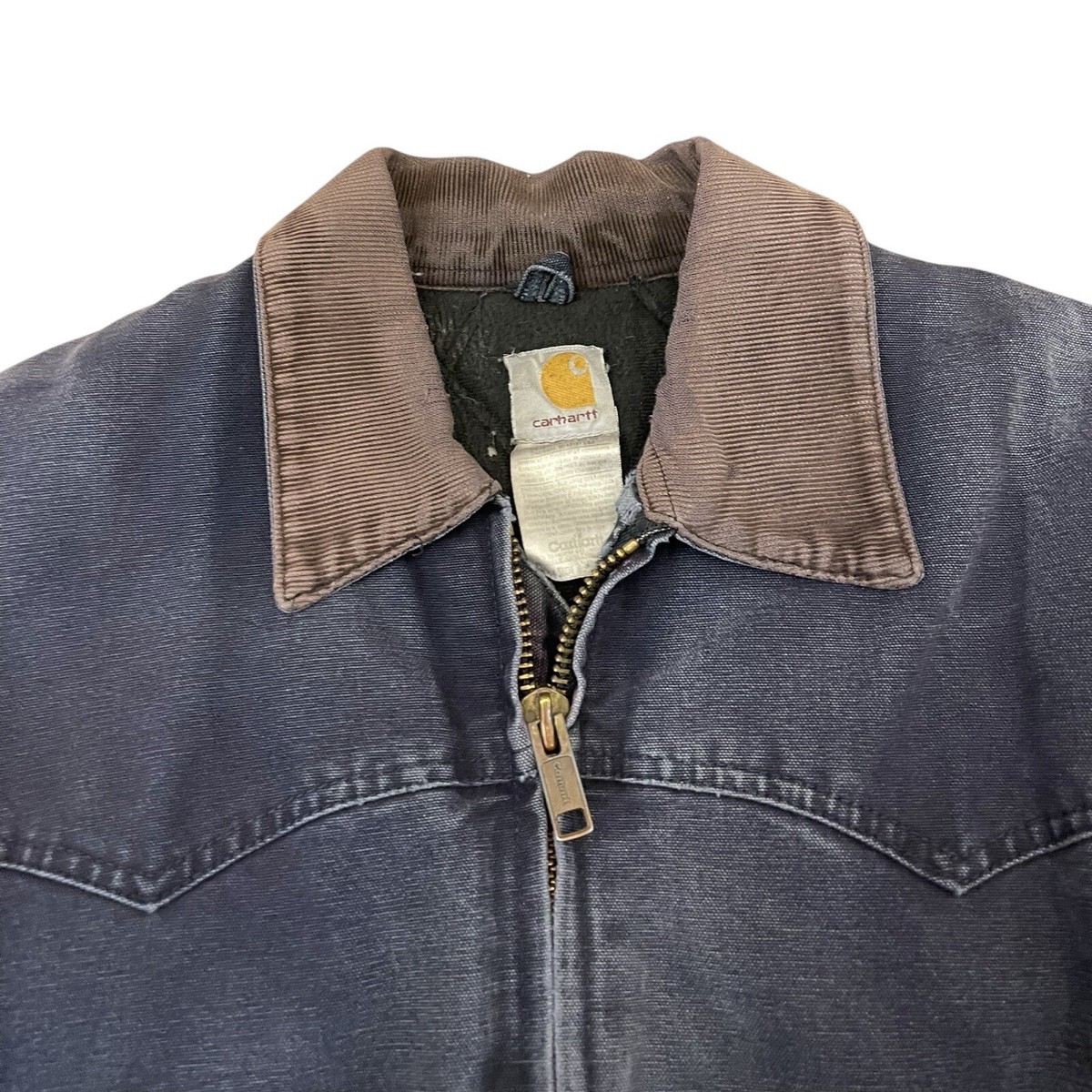 Carhartt デトロイトサンタフェジャケット　J14 SPC VTG Carhartt J14 CHT Santa Fe Jacket Minimal Wear Faded Dark