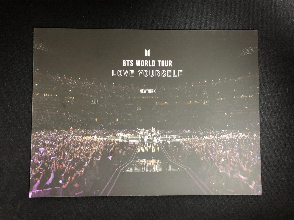 BTS WORLD TOUR LOVE YOURSELF New York DVD+PHOTOBOOK+POSTCARD NO