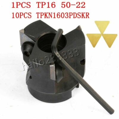 TP16 50-22 Right angle square shoulder indexable face milling cutter+TPKN1603PD