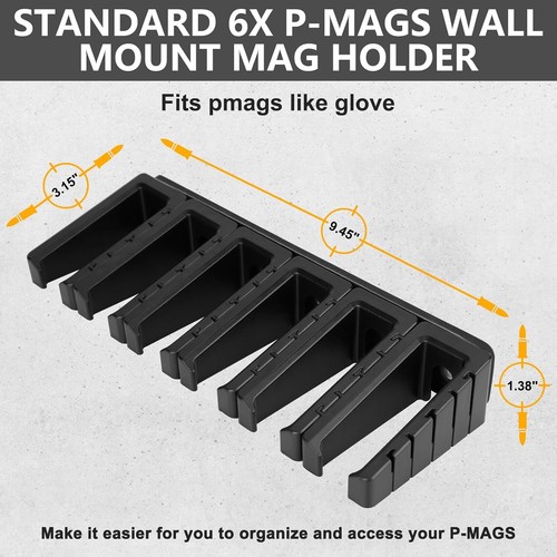 Magnetischer ABS 6 Mag Halter für 5.56 .223 Magazine - Bild 7 von 24