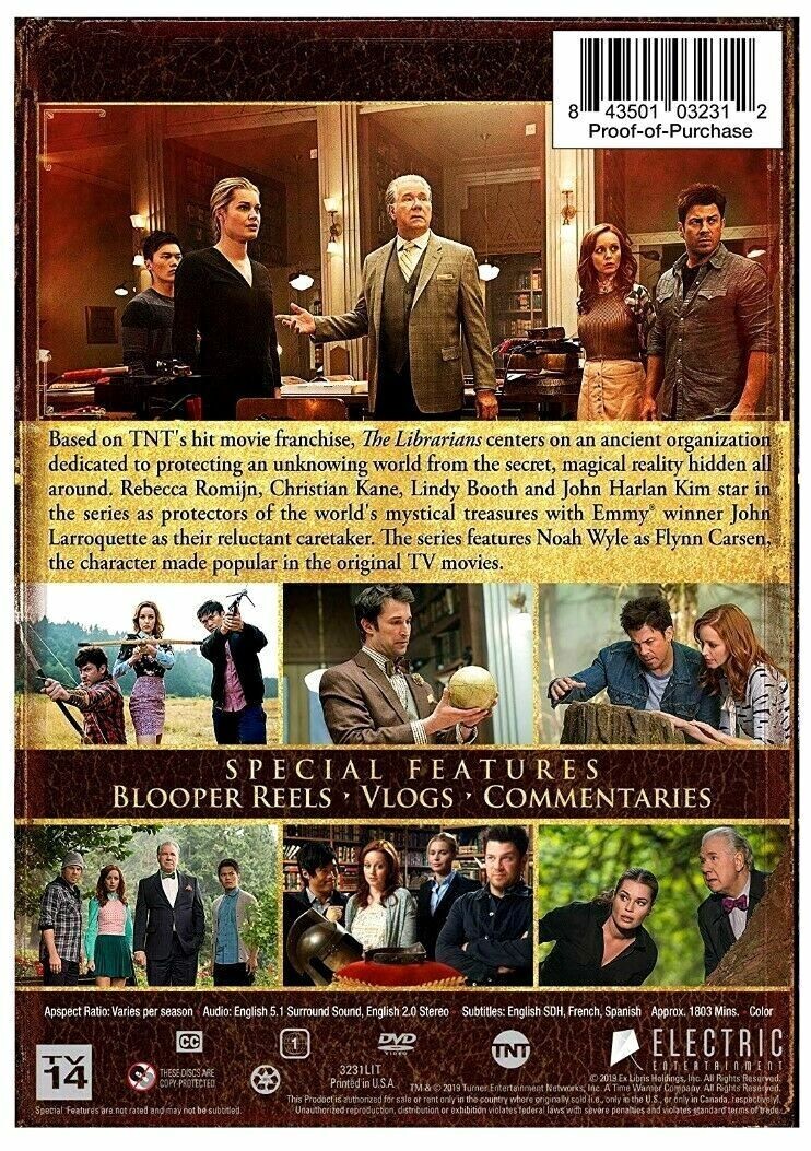 The LIBRARIANS the Complete Series on DVD 1-4 - Seasons 1 2 3 4