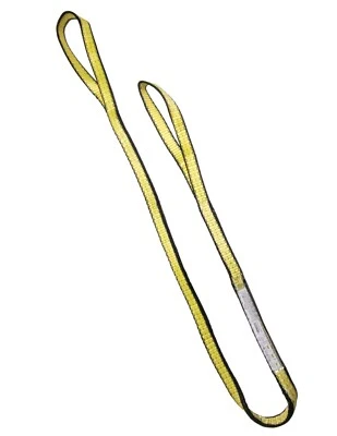 RUGGEDTOW 1" Web Sling 8 FT Eye & Eye 2-ply for Lifting Towing Choker Tagged 6,400 lbs