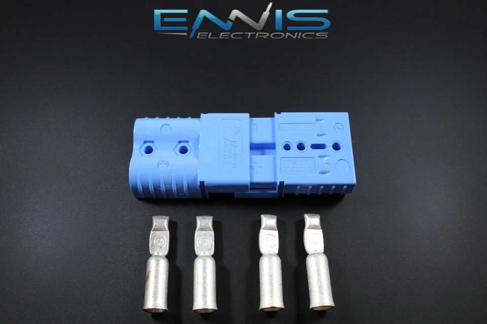 2 PCS ANDERSON POWER CONNECTORS SB120 4 GAUGE AWG BATTERY QUICK DISCONNECT - Image 2 of 4