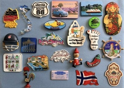Souvenir Kühlschrankmagnet - verschiedene Kunststoffe
