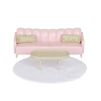 Lundby 60-2103 Sofa Sessel Wohnzimmer Puppenhaus MöBel Living Room Basic 1:18