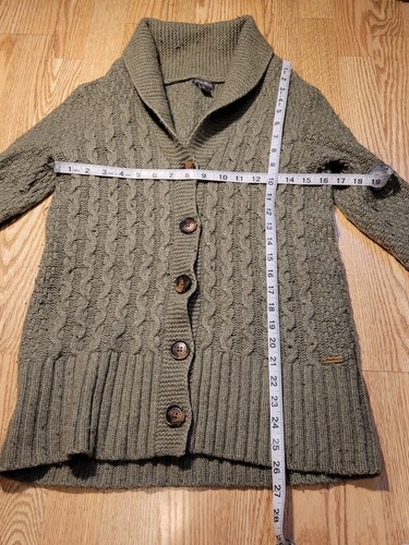 Eddie Bauer Cardigan Sweater Women's Size: Small Adorable Button Lambs Wool - Picture 4 of 11