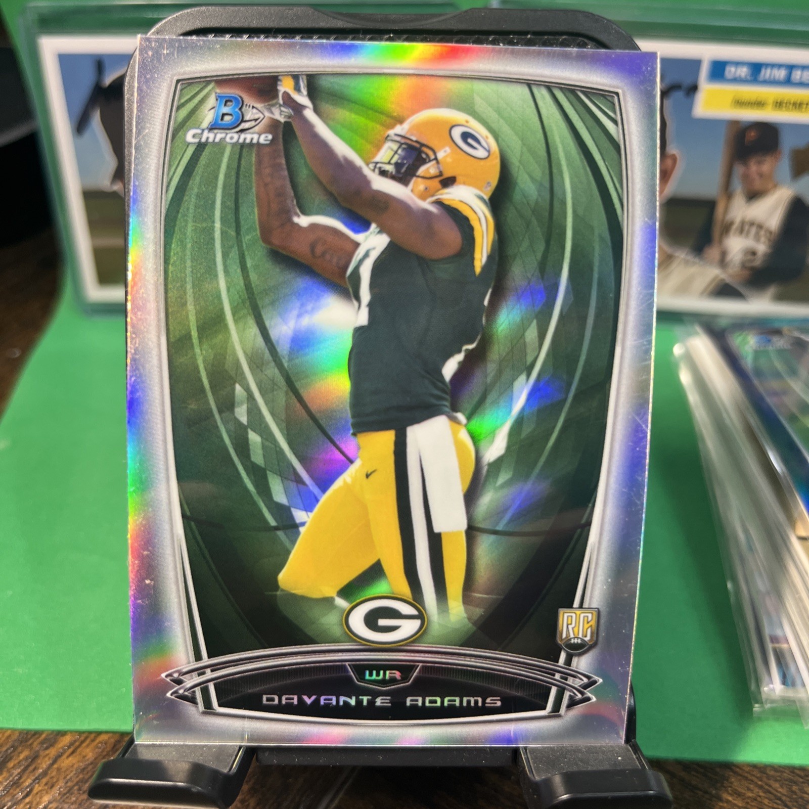 2014 Bowman Chrome Football #197 Davante Adams RC Rookie Refractor Packers Rams