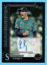 George Kirby 2025 Topps Update Real One Black Foil Autograph Auto 9/10 Mariners