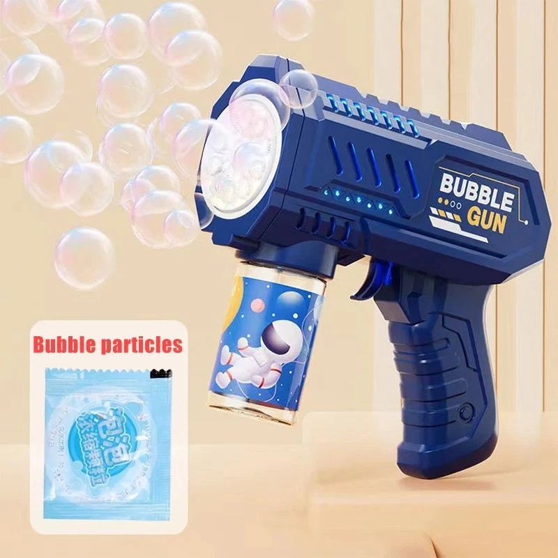 Pistola de burbujas completamente automática máquina de burbujas de cohete soplador automático con burbuja Foto 4 de 4